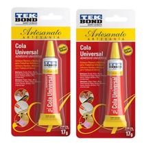 Kit 2 Cola Universal Multiuso Artesanato Tecido Feltro Couro