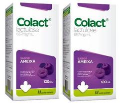 Kit 2 Colact Lactulose Sabor Ameixa 120Ml - União Química - Uniao Quimica