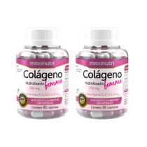 Kit 2 Colágeno Femme Maxinutri Vitaminas e Zinco 90 Cápsulas