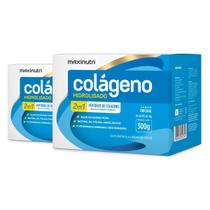 Kit 2 Colágeno Hidrolisado 2 em 1 Maxinutri 30 Sachês Original