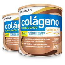 Kit 2 Colágeno Hidrolisado 2 em 1 Verisol Maxinutri 250g Natural