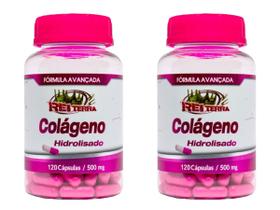Kit 2 Colágeno Hidrolisado 500mg 120 Cápsulas - Rei Terra