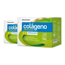 Kit 2 Colágeno Hidrolisado Maxinutri 30 Sachês Uva Verde Kit 2 Colágeno Hidrolisado Maxinutri 30 Sachês Uva Verde