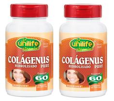 Kit 2 Colágeno Hidrolisado - Puro - Unilife - 60 Cápsulas