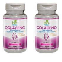 Kit 2 Colágeno Hidrolisado (+ Retinol + Vitamina C) Verisol 60 Cápsulas 500mg Kit 2 Colágeno Hidrolisado (+ Retinol + Vitamina C) Verisol 60 Cápsulas 500mg