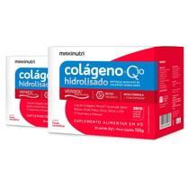 Kit 2 Colágeno + Q10 Maxinutri 30 Sachês Frutas Vermelhas Kit 2 Colágeno + Q10 Maxinutri 30 Sachês Frutas Vermelhas