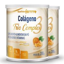 Kit 2 Colágeno tipo 2 + 1 Verisol Trio complex Apisnutri tangerina 200g Kit 2 Colágeno tipo 2 + 1 Verisol Trio complex Apisnutri tangerina 200g