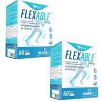 Kit 2 Colágeno Tipo 2 FlexAble Global Suplementos 60 Cápsulas 40mg