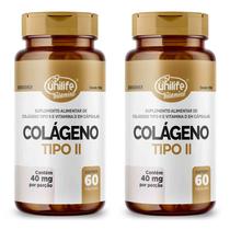 KIT 2 COLÁGENO TIPO 2 VITAMINA D 60 Cáps UNILIFE VITAMINA D3 KIT 2 COLÁGENO TIPO 2 VITAMINA D 60 Cáps UNILIFE VITAMINA D3