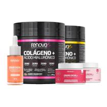 Kit 2 Colágenos + Hidratante Labial - Sérum - Renova Be