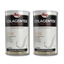 KIT 2 Colagentek Protein lata 460g Vitafor Sabor:Neutro