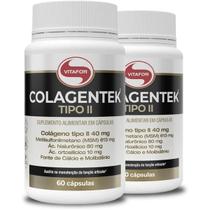 Kit 2 Colagentek Tipo II 790mg 60cap - Vitafor Kit 2 Colagentek Tipo II 790mg 60cap - Vitafor