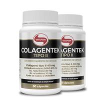 Kit 2 Colagentek Vitafor Tipo II 60 Cápsulas Kit 2 Colagentek Vitafor Tipo II 60 Cápsulas