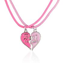 kit 2 colares amizade amizade best friend + pingente coração Qualidade Premium ajustavel menina rosa presente moda kit 2 colares amizade amizade best friend + pingente coração Qualidade Premium ajustavel menina rosa presente moda
