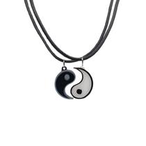 Kit 2 Colares Duplo Yin Yang Namoro Best Frien Infantil