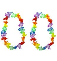 Kit 2 Colares Havaianos Para fantasia Carnaval Festa Kit 2 Colares Havaianos Para fantasia Carnaval Festa