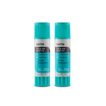 Kit 2 Colas em Bastão 20g Escolar Secagem Rápida - Bazze