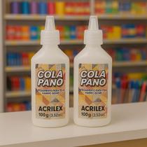 Kit 2 Colas Panos Tecido 100 Gramas Acrilex