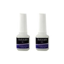 Kit 2 Colas Tips Piubella Extra Forte Unhas De Porcelana