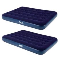 Kit 2 Colchões Infláveis Casal Flocked Comfort Vg Plus Kit 2 Colchões Infláveis Casal Flocked Comfort Vg Plus