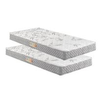 Kit 2 Colchões Solteiro D23 Ecoline 78x188x14 e 88x188x14 - Ecoflex Kit 2 Colchões Solteiro D23 Ecoline 78x188x14 e 88x188x14 - Ecoflex