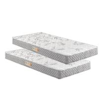 Kit 2 Colchões Solteiro D23 Ecoline 88x188x14 - Ecoflex Kit 2 Colchões Solteiro D23 Ecoline 88x188x14 - Ecoflex