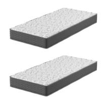 Kit 2 Colchões Solteiro Montreal D28 78x188x17 Grafite