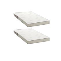 Kit 2 Colchões Solteiro Ortobom D23 Light 78x188x12 Branco/cinza