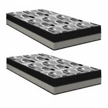 Kit 2 Colchões Solteiro Ortobom Iso Dupla Face 88x188x20cm