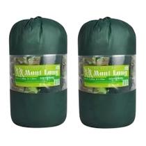 Kit 2 Colchonete Acampamento Camping Mont Long Casal Retiro 190x130x3cm