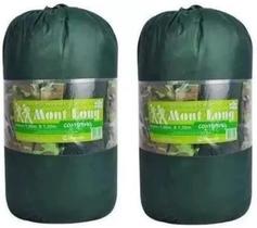 Kit 2 Colchonete Acampamento Camping Mont Long Solteiro Retiro 190x60x3cm Kit 2 Colchonete Acampamento Camping Mont Long Solteiro Retiro 190x60x3cm