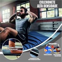 KIT 2 Colchonete Alta densidade academia Exercícios Ginástica treino tapete Fitness pilates yoga colchão esportivo malhar impermeável malhação