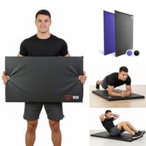 Kit 2 Colchonetes 95x55x3cm Alta Densidade D80 Academia Pilates Yoga Treino Funcional exercício funcional Preto