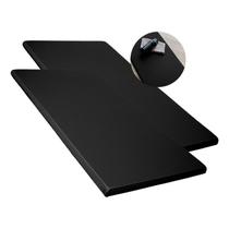 Kit 2 colchonetes pilates/academia preto sc