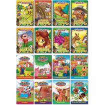 Kit 2 Coleções Fábulas Infantis + Fazendinha Do Seu Lobato - Educacional