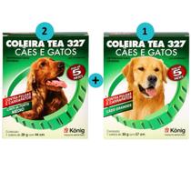 Kit 2 Coleira Cão Contra Pulga Carrapato M1 Coleira G König