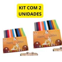 Kit 2 Coleira Colar Identificação Filhote Cão Gato Cães Ninhada recém nascidos