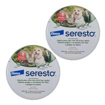 Kit 2 Coleira Seresto Para Caes Ate 8 Kilos 38Cm Elanco