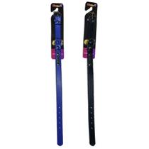 Kit 2 Coleiras material sintético Para Cachorros Placa De Identificação