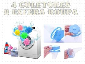 Kit 2 Coletor Pelos Cabelo Para Lavadora 8 Esfera Roupas Kit 2 Coletor Pelos Cabelo Para Lavadora 8 Esfera Roupas