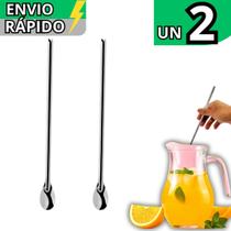 Kit 2 Colher Para Suco Bailarina em Inox Barman Drinks Caipirinha Colher Grande Para Jarras Copos L