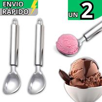 Kit 2 Colher Pegador Para Pegar Sorvete em Inox Resistente Profissional Bola De Sorvete Açai