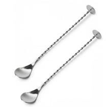 Kit 2 Colheres Bailarina para Drinks com Disco Circular