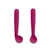 Kit 2 Colheres de Silicone Rosa com Case Multikids Baby
