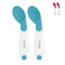 Kit 2 Colheres de Treinamento Termossensível Muda de Cor Quando Quente Buba