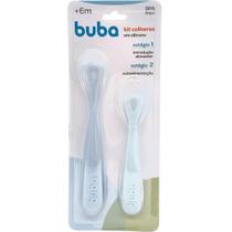 Kit 2 Colheres em Silicone Buba Fase 1 Introdução Alimentar e Fase 2 Autoalimentação Kit 2 Colheres em Silicone Buba Fase 1 Introdução Alimentar e Fase 2 Autoalimentação