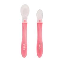 Kit 2 Colheres em Silicone Rosa - Buba (41515)
