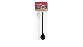 Kit 2 Colheres Suco Cabo Longo Cores Sortidas ( 5678 )