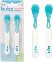 Kit 2 colheres termossensiveis - azul - buba