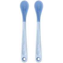 Kit 2 Colheres Termossensíveis Buba Design Anatômico Muda de cor Cor:Azul Kit 2 Colheres Termossensíveis Buba Design Anatômico Muda de cor Cor:Azul